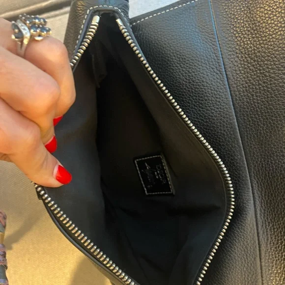 CHRISTIAN DIOR X SHAWN STUSSY Grained Calfskin Bee Saddle Bag Black - Picture 7 of 13